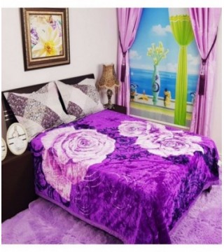 FRAZADA 1.90X2.20 COLOR LILA OSCURO