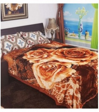 FRAZADA 1.90X2.20 COLOR MARRON