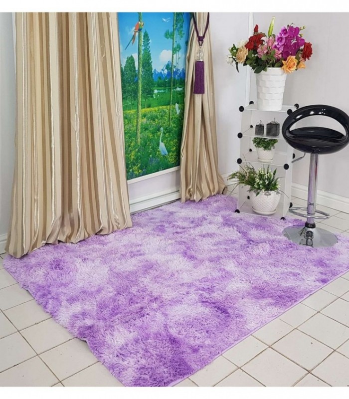 TAPETE 1.50X2 COLOR LILA MATIZADO