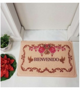 TAPETE 0.40X0.60 ESTAMPADO ROSA