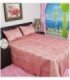 CUBRECAMA 2X2.30 COLOR SALMON CON BRILLO