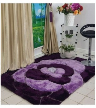 TAPETE 1.40X2 COLOR LILA ESTAMPADO