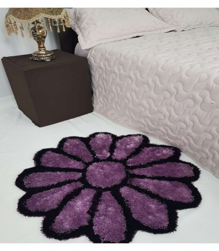 TAPETE DISEÑO DE FLOR COLOR LILA