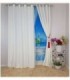 CORTINA 3.40X2.50 COLOR BLANCO A RAYAS