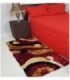 TAPETE 0.70X1.40 COLOR ROJO ESTAMPADO
