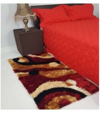 TAPETE 0.70X1.40 COLOR ROJO ESTAMPADO