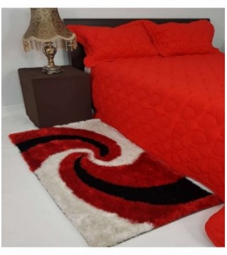 TAPETE 0.70X1.40 COLOR ROJO ESTAMPADO