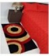 TAPETE 0.70X1.40 COLOR ROJO ESTAMPADO