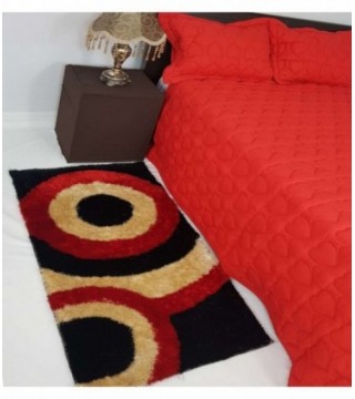 TAPETE 0.70X1.40 COLOR ROJO ESTAMPADO