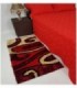 TAPETE 0.70X1.40 COLOR ROJO ESTAMPADO