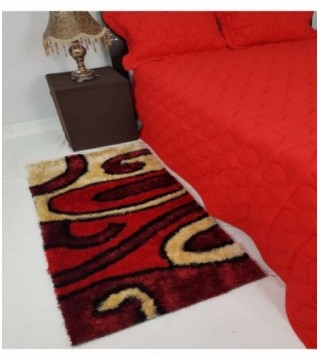 TAPETE 0.70X1.40 COLOR ROJO ESTAMPADO