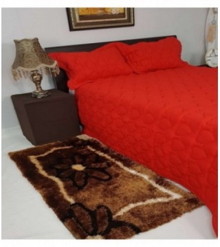 TAPETE 0.70X1.40 COLOR DORADO ESTAMPADO