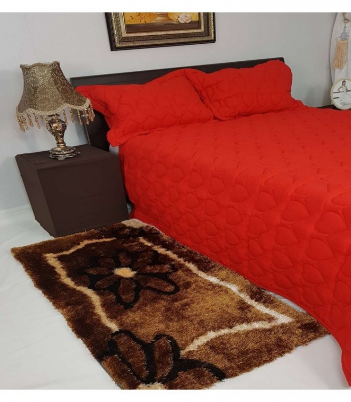 TAPETE 0.70X1.40 COLOR DORADO ESTAMPADO