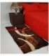 TAPETE 0.70X1.40 COLOR MARRON ESTAMPADO