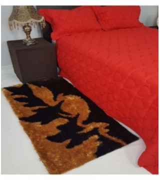 TAPETE 0.70X1.40 COLOR MARRON ESTAMPADO