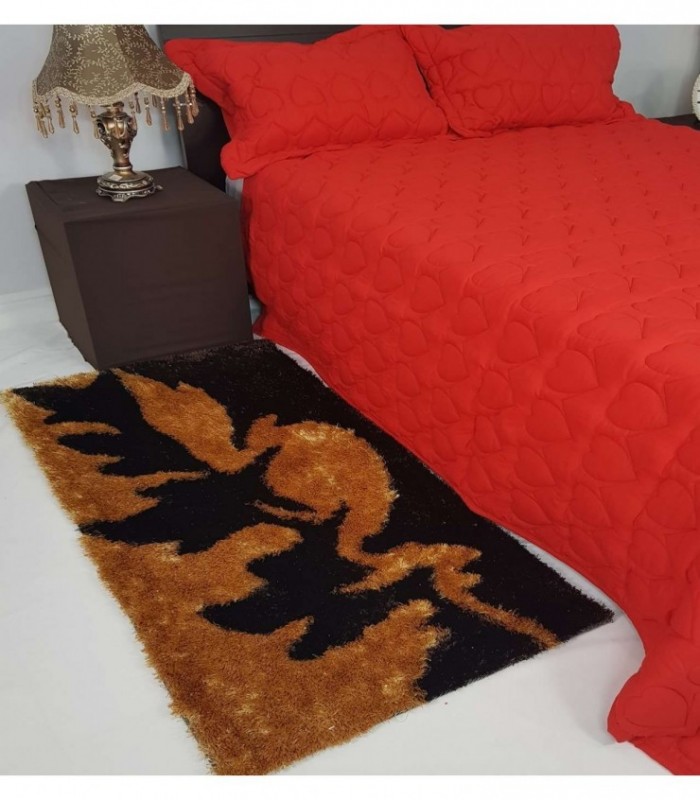 TAPETE 0.70X1.40 COLOR MARRON ESTAMPADO