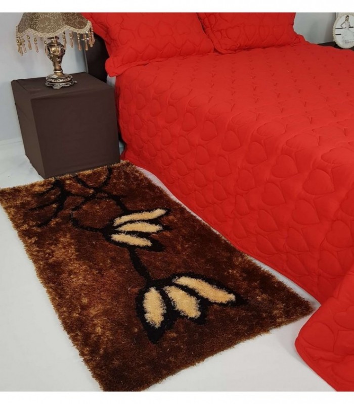 TAPETE 0.70X1.40 COLOR MARRON ESTAMPADO