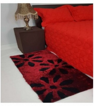 TAPETE 0.70X1.40 COLOR BORDO ESTAMPADO