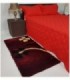 TAPETE 0.70X1.40 COLOR BORDO ESTAMPADO
