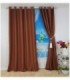 CORTINA 3.40X2.50 COLOR MARRON OSCURO LISO