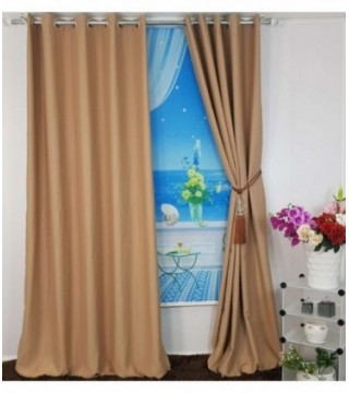 CORTINA 3.40X2.50 COLOR MARRON CLARO LISO