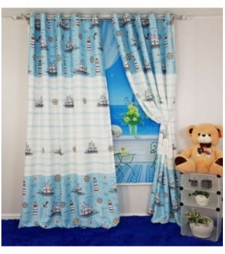 CORTINA 3.40X2.50 CELESTE DISEÑO BARCO