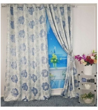 CORTINA 3.40X250 ESTAMPADO CELESTE