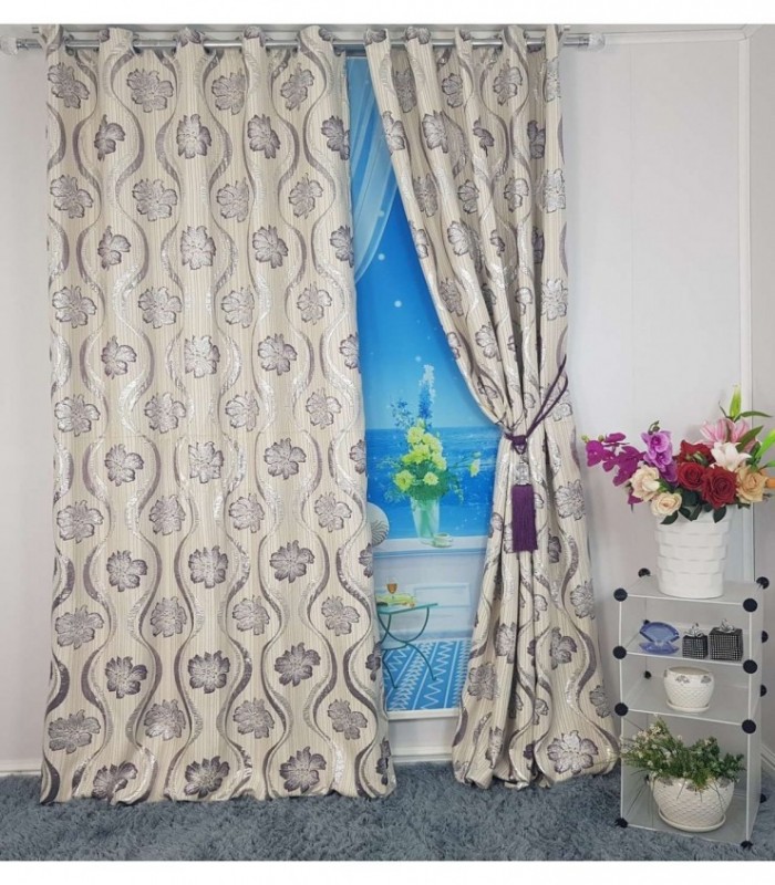CORTINA 3.40X2.50 ESTAMPADO LILA