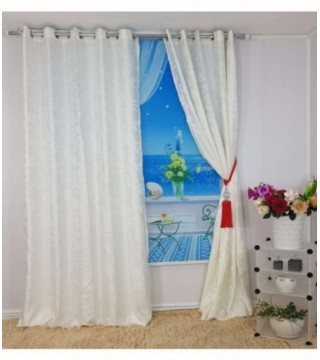 CORTINA 3.40X2.50 COLOR CREMA CLARO