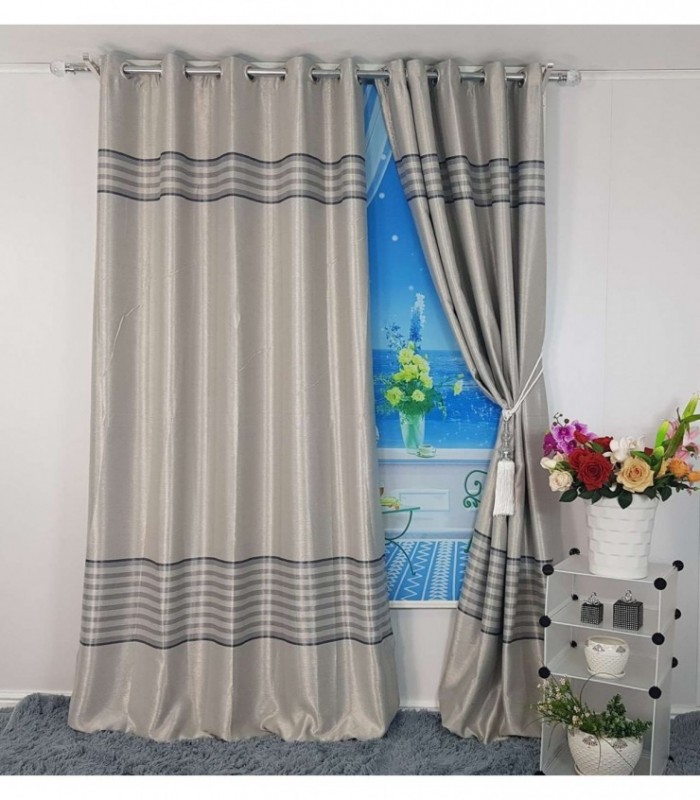 CORTINA 3.40X2.50 ESTAMPADO GRIS