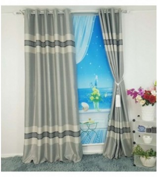 CORTINA 3.40X2.50 ESTAMPADO GRIS OSCURO