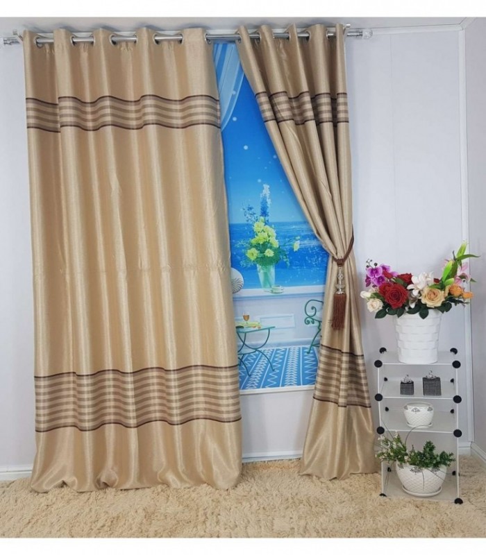 CORTINA 3.40X2.50 ESTAMPADO CREMA