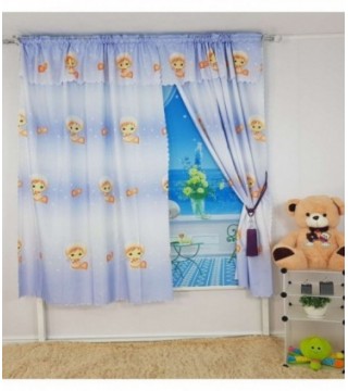 CORTINA CON BANDO 2.40X2 LILA CON DISEÑO