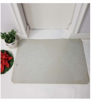 TAPETE 0.50X0.80 COLOR CREMA ESTAMPADO