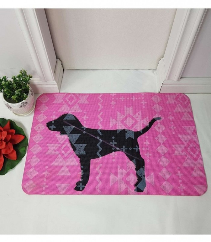 TAPETE 0.50X0.80 COLOR ROSA ESTAMPADO
