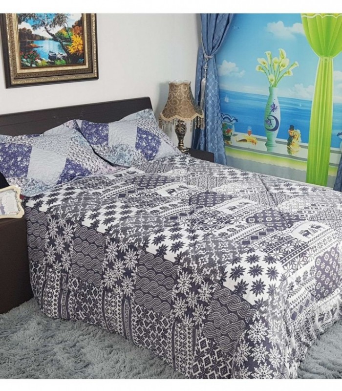 EDREDON GAMUSADO 2X2.30 ESTAMPADO