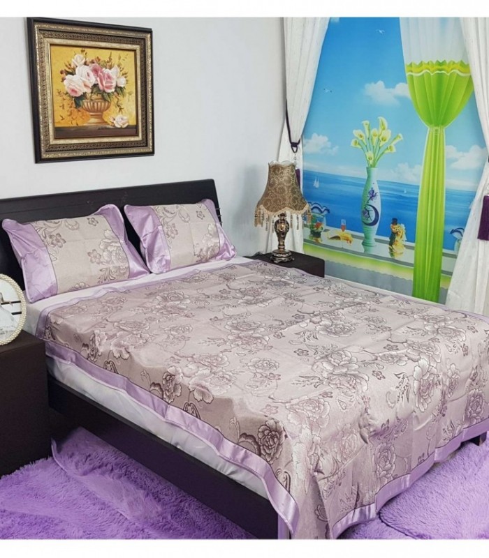 CUBRECAMA 1.60X2 ESTAMPADO LILA