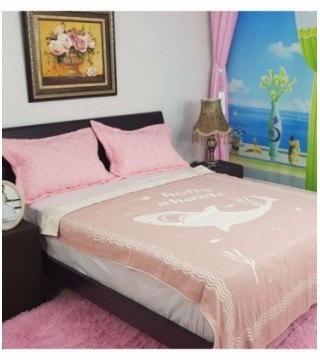 MANTA 2X2.30 ESTAMPADO ROSADO