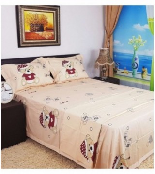 JUEGO DE SABANA INFANTIL 2.20X2.50 CREMA ESTAMPADO