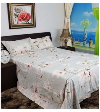 JUEGO DE SABANA 2.20X2.50 GRIS ESTAMPADO