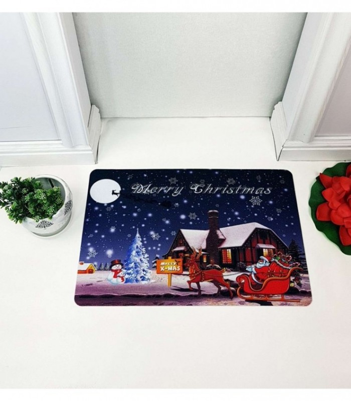 TAPETE 0.40X0.60 ESTAMPADO NAVIDEÑO