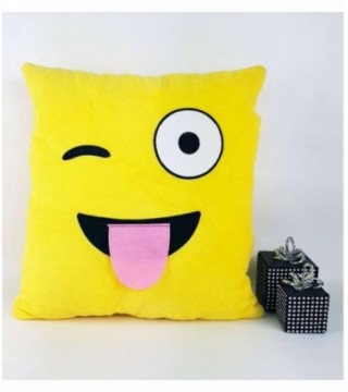 ALMOHADA DE PELUCHE DISEÑO CARITA CUADRADO
