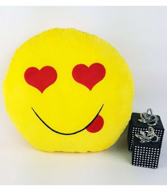 ALMOHADA DE PELUCHE DISEÑO CARITA REDONDO