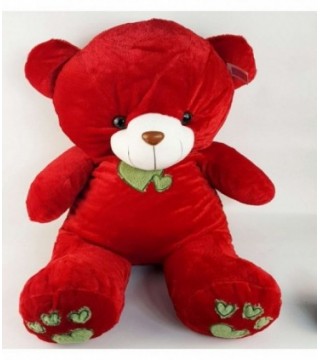 OSO DE PELUCHE COLOR ROJO