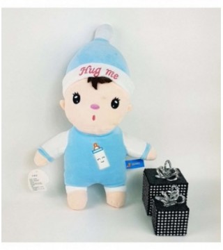 MUÑECO DE PELUCHE COLOR CELESTE