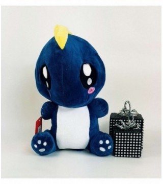 DINOSAURIO DE PELUCHE COLOR AZUL OSCURO