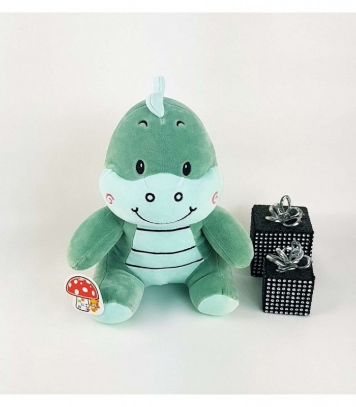 DINOSAURIO DE PELUCHE COLOR VERDE