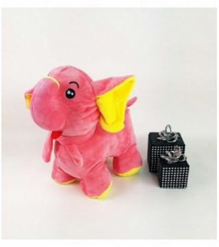 ELEFANTE DE PELUCHE COLOR SALMON