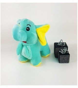 ELEFANTE DE PELUCHE COLOR VERDE