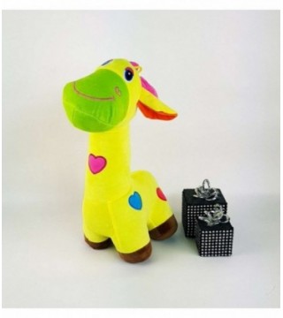 JIRAFA DE PELUCHE COLOR AMARILLO